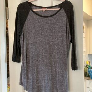 Mossimo SupplyCo. black and gray shirt.